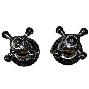 Classic Chrome Widespread Bathroom Sink Faucet 2 Handles 3 Hole